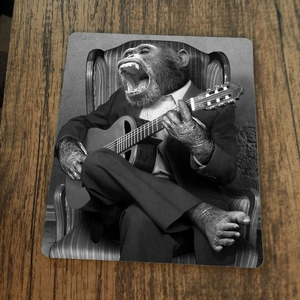 Monkey Playing Banjo‎ Mouse Pad